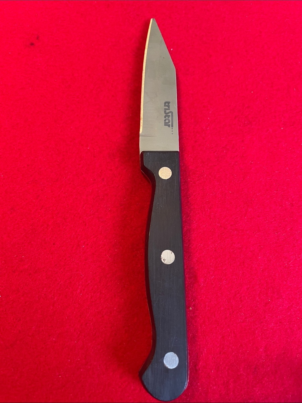 TriStar Paring Knife with Black Handle